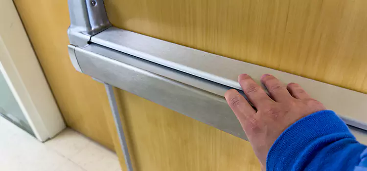Installing a Push Bar on a Door Alsip